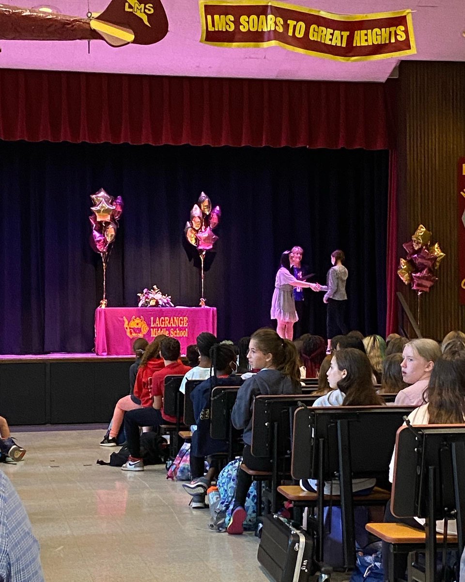 leanne_starzyk's tweet photo. It’s been an action packed day! Started out at LMS- Abby received a Highest Overall Average Award! Then hosted an Ice Cream Social for Amelia’s 5th grade class to celebrate them moving up. Then back for Abby’s Band concert! So happy we can celebrate their accomplishments ❤️💛🎉 https://t.co/fglqLnMqHK
