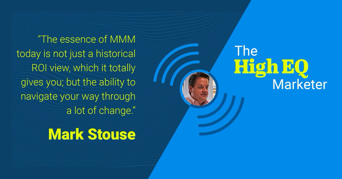 Take a deep dive into #marketing mix modeling and predictive #analytics with Mark Stouse CEO of <a href="/ProofAnalytics/">Proof Analytics</a> on this episode of The <a href="/HighEQMarketer/">The High EQ Marketer</a> 

ow.ly/fQKm50JzJ1i