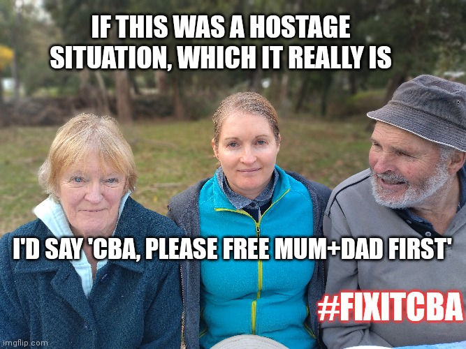 Mum&amp;dad fought @commbank for 10 yrs, while trying to run a farm &amp; with 5 little kids in tow. They went to the High Court, I'm incredibly proud. They lost everything. Professor Evan Jones described their case as "Unbelievable criminality at its worst"
#JusticeForMyOlds #FixItCBA
