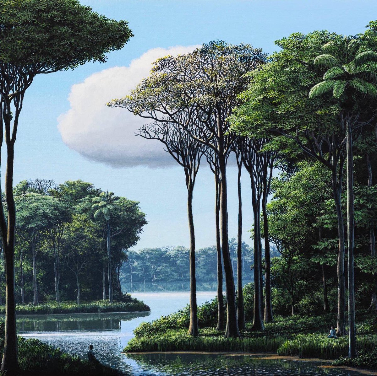 blueplayground_'s tweet photo. 1/ “Visual artist, nature lover, meditator” - Tomás Sánchez’s dreamlike landscapes inspires us to seek our undisturbed paradises. #NFT #NFTCommunity #NFTCollection #NFTArtwork https://t.co/p8jkKwwGox