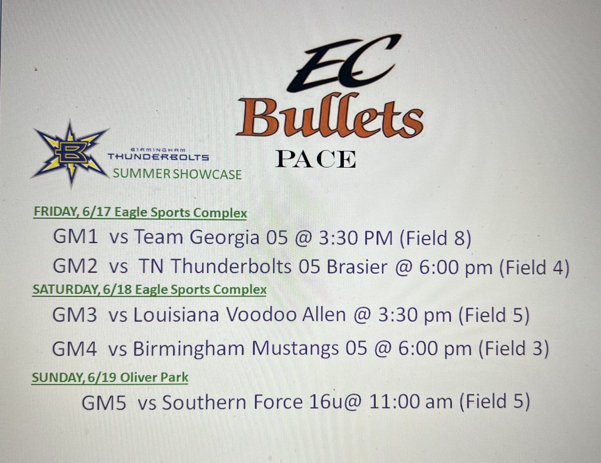 EC Bullets- Pace tweet media