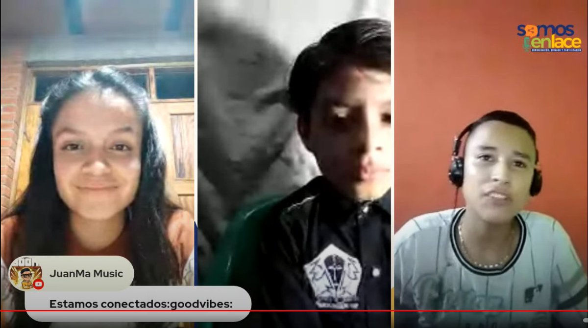 LaOtraJuventud's tweet photo. 🔴EN VIVO

Hoy también nos acompaña Lyssander Medina desde 📌#Arauca, tiene 9 años de edad y forma parte del grupo de teatro @GarajedSuenos, como gestor cultural.

Sigue la transmisión⤵️

Facebook 👉 https://t.co/L7Bo7Oj5Zv 
YouTube 👉 https://t.co/h1wm2zQ7mZ 

#EntreTerritorios https://t.co/nkUrsu2LTl