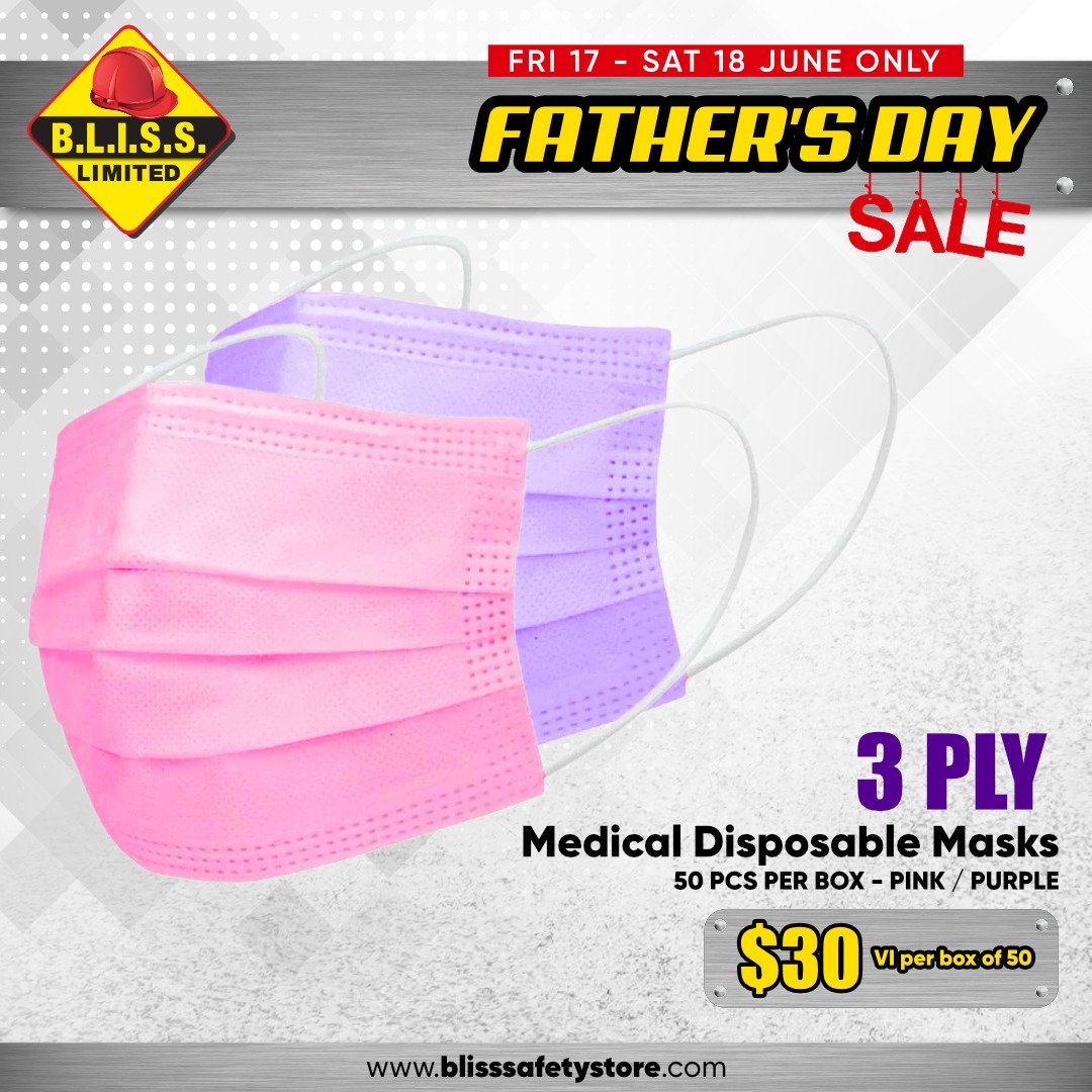 blisssafety's tweet photo. It's the ULTIMATE FATHER'S DAY SAVINGS WEEKEND! π₯π₯π€―π₯³π
2 DAYS ONLY - Fri 17 to Sat 18 June!
#blisssafetystore #blisslimited #trinidad #safetystore #ppe #safetysupplies #essentials #ppeessentials #respirators #fathersday #holidaynomore #trinidadandtobago https://t.co/ZO9cx4pTUA