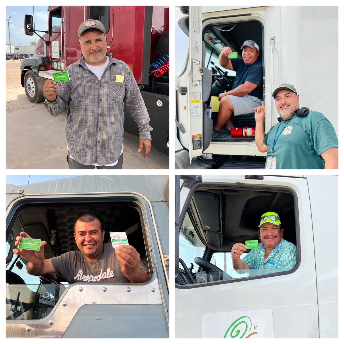 Excargo's tweet photo. Congrats to all of our drivers who received perfect inspections on their trucks this Quarter! #waytoExcargo #awardwinningsafety https://t.co/svMFj1BYlz