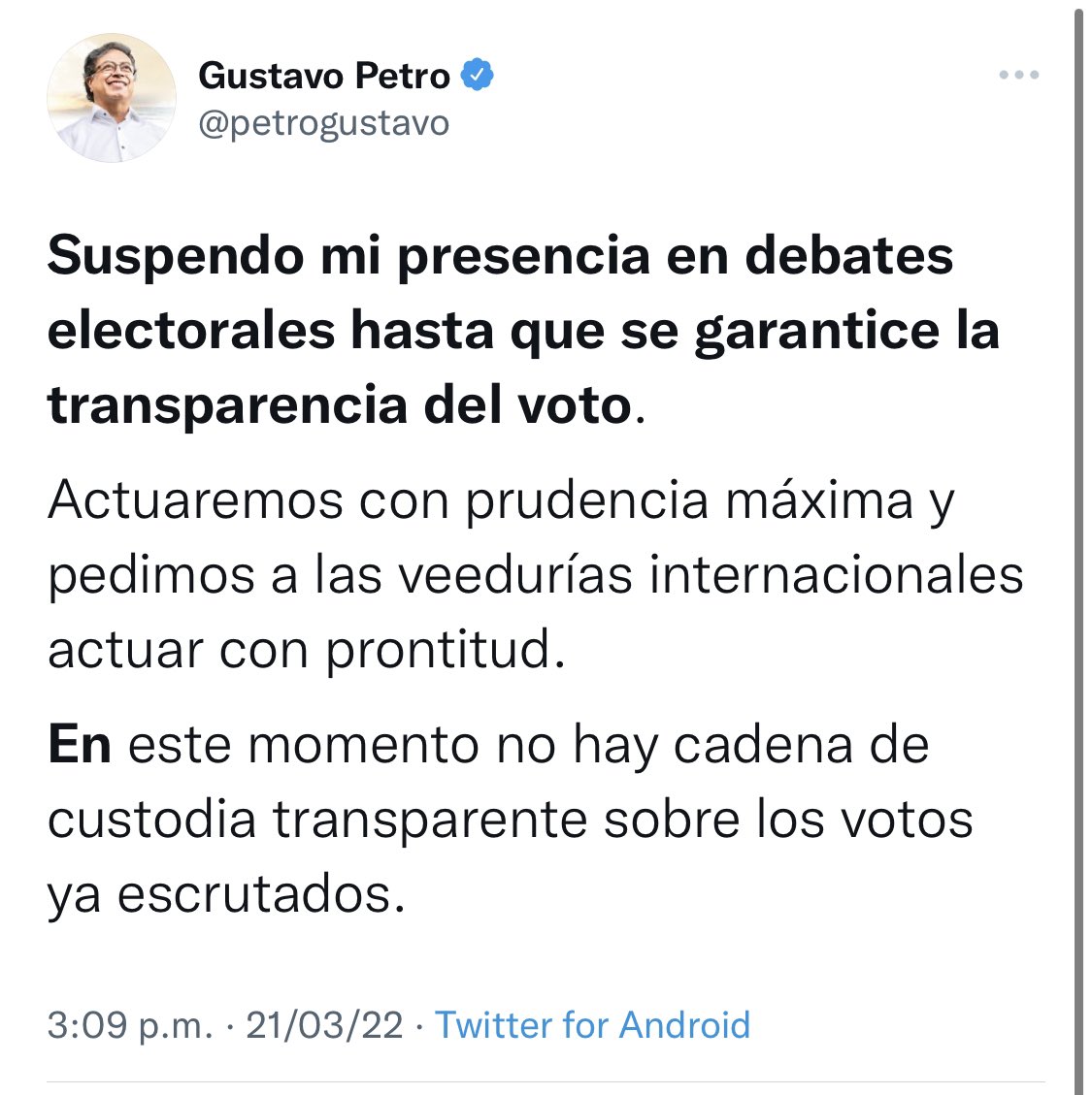 Recordémosle a Petro quien es el cobarde, 

Difundamos sin pausa