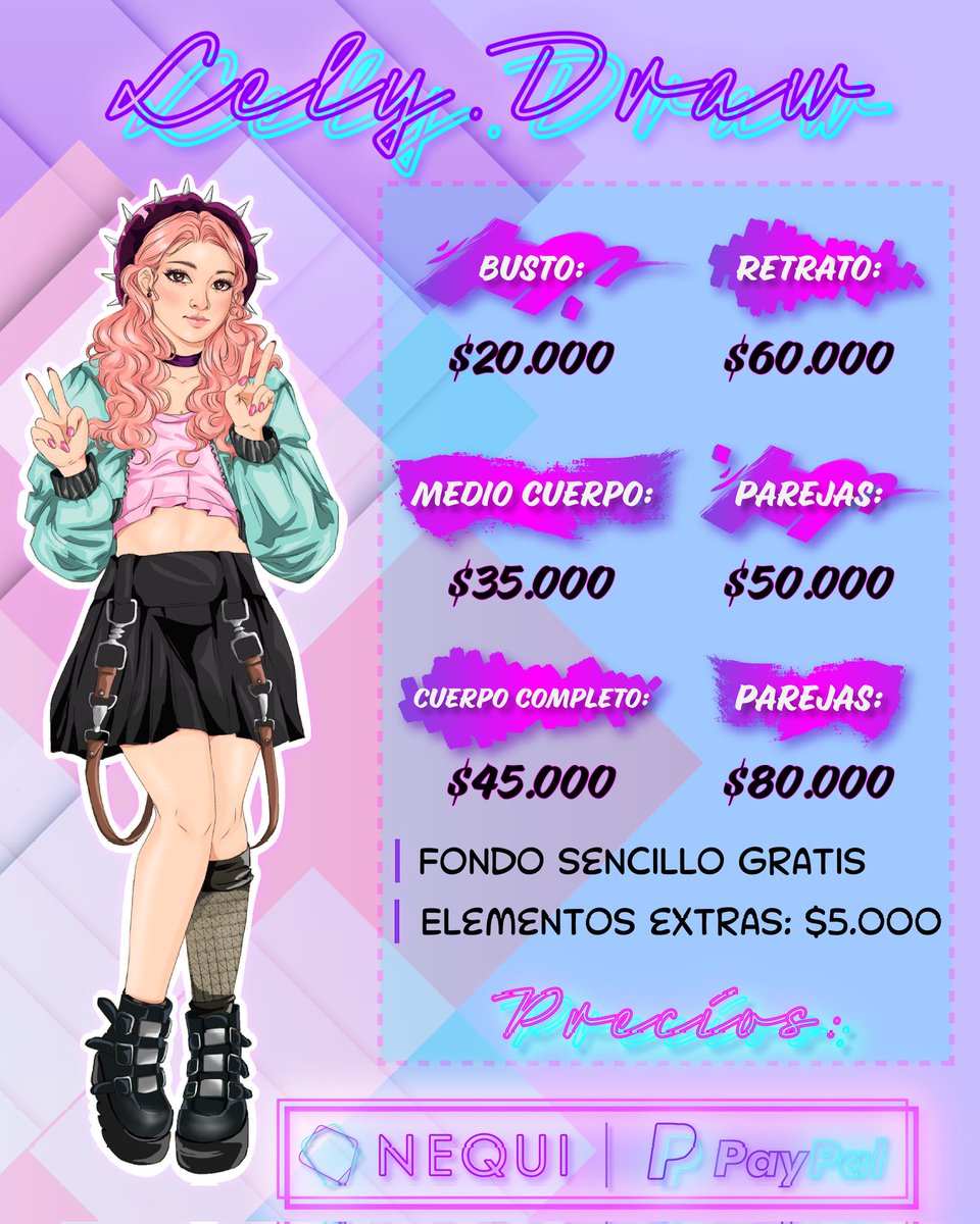 s_lely_'s tweet photo. 🌸 comisiones abiertas🌸
Desliza para ver info sobre términos y condiciones.
#opencommissions #comisionesabiertas #comisionescolombia #comissionart
#art #digitalart #drawing #dibujos #emprendimiento #digitalartist #orginalcharacter #sponsored #ilustracion #ilustrador https://t.co/9DRE9RQ7ma