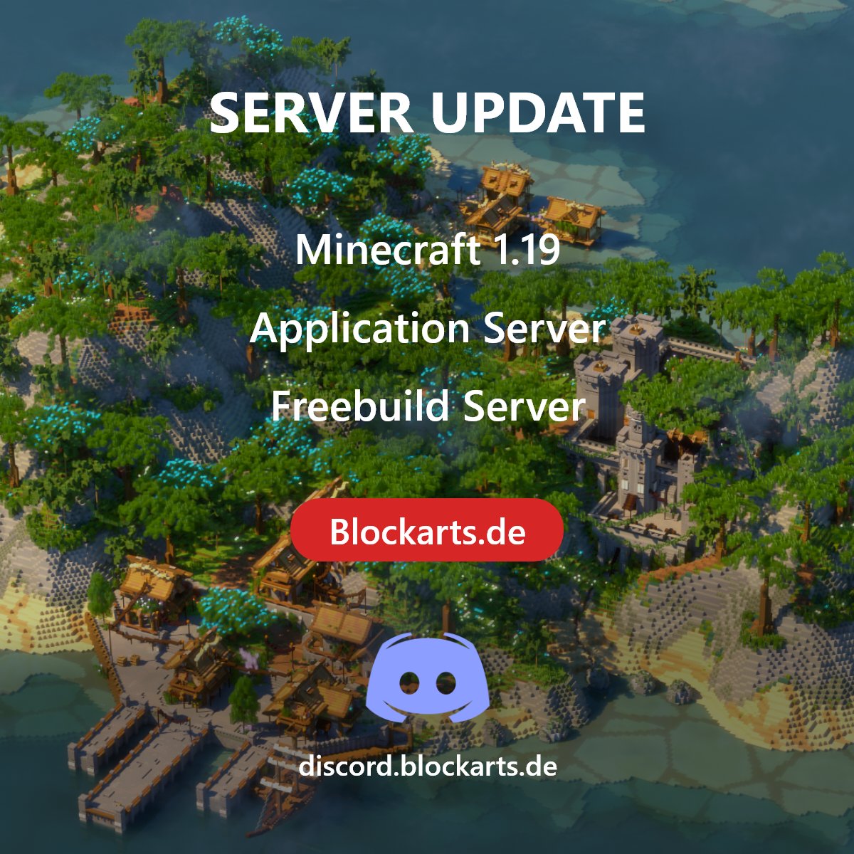 We have updated our Minecraft server! If you want to build in the current #Minecraft version - try it out today! Join Blockarts.de and use all common plugins.