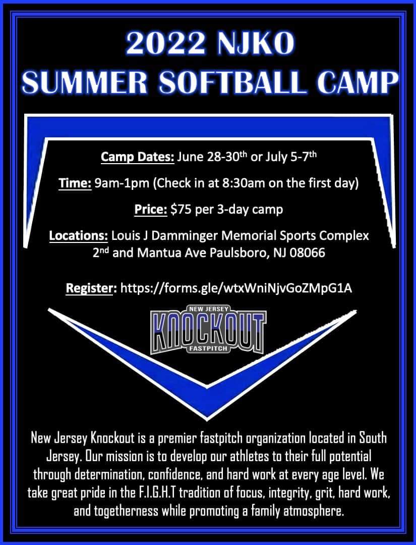 PaulsboroLL's tweet photo. 🥎🥎 Softball Camp being held at Paulsboro Little League Complex. 🥎🥎 https://t.co/n6nxbEE3vW