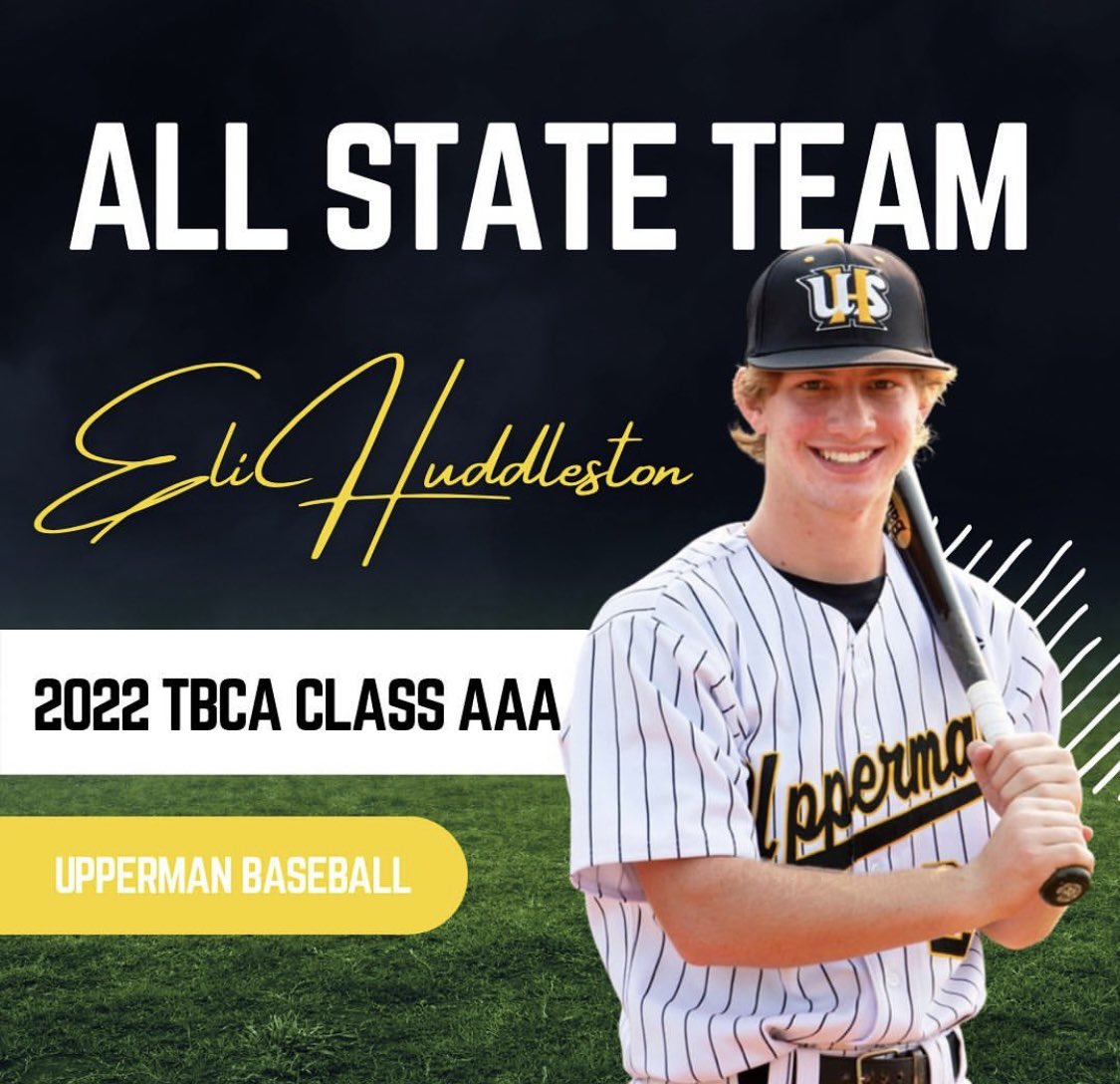 Baseball_UHS's tweet photo. Congratulations to @EliHuddleston4 and @shanks_caden being named to the @TBCAorg Class 3A All State Team
@ShanksWes
@_davidking_
@UppermanBees https://t.co/ybNkv5cgc7