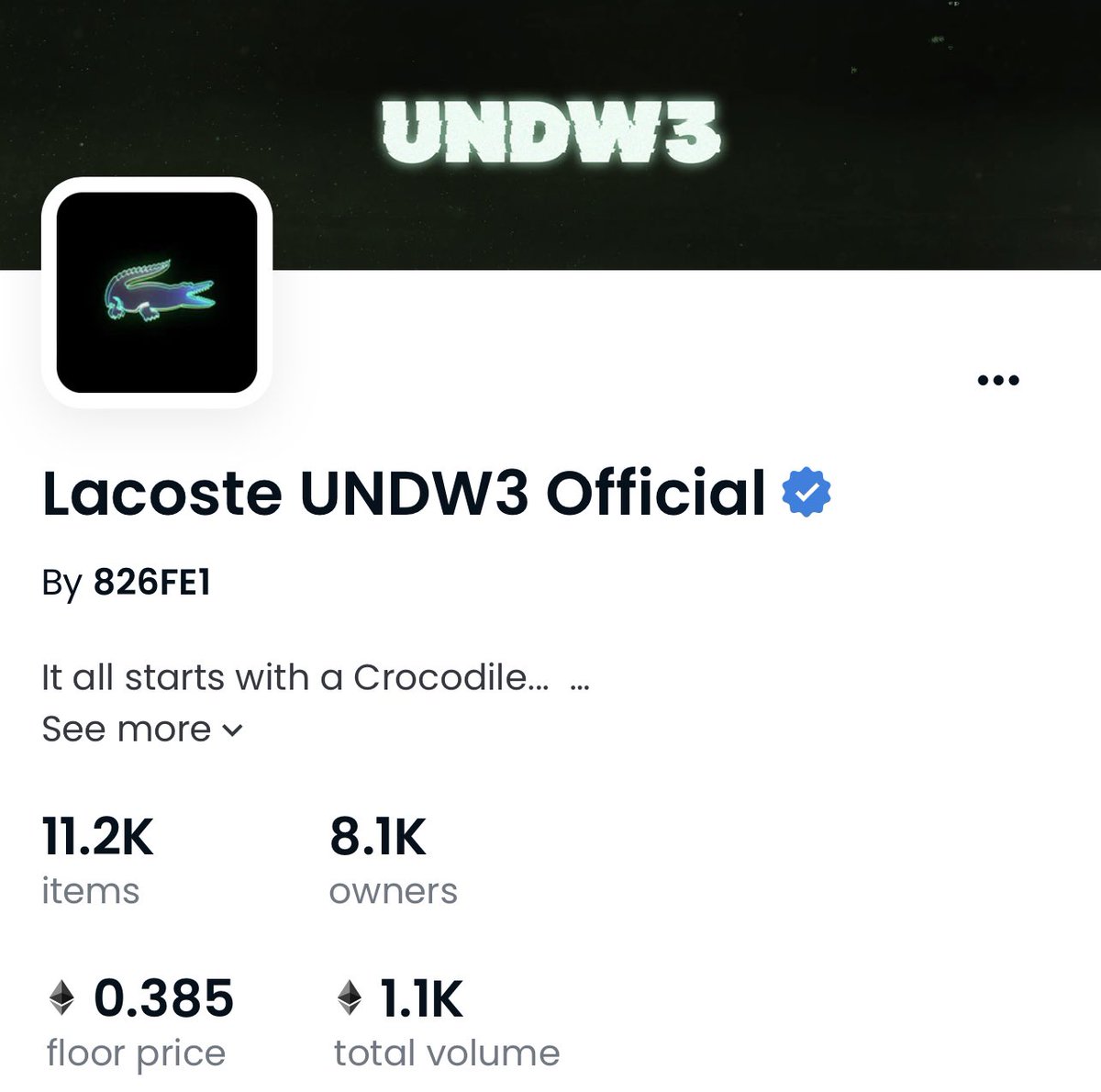 NFTupdate's tweet photo. Could this be a sign that the market will reward utility? 🐊 @LACOSTE https://t.co/Q2AQpyqdLP
