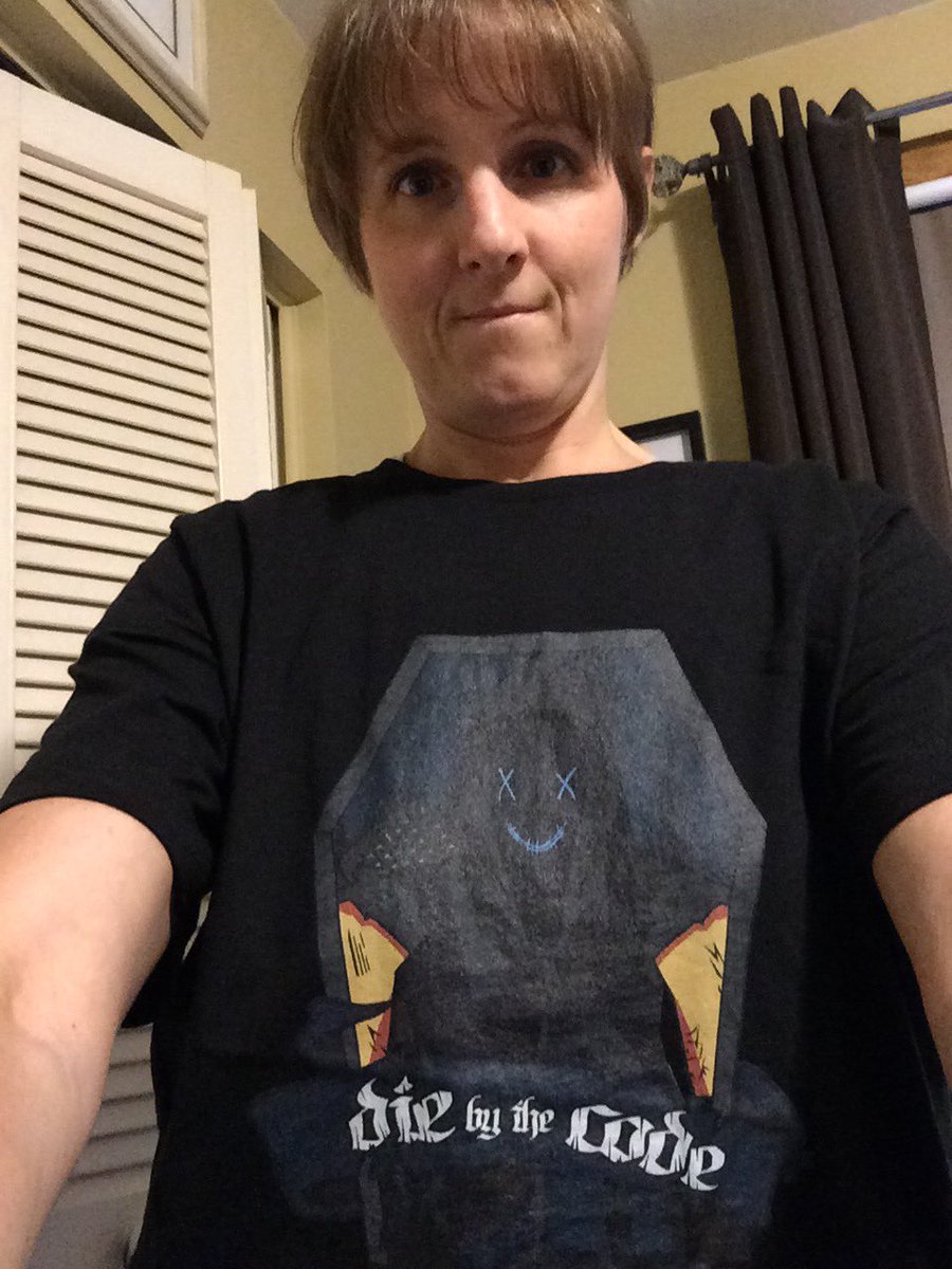 Klb2244's tweet image. Got my #Diebythecode @iamjaywalker tee shirt today.  I love this very cool design. Thanks Jay I appreciate this so much