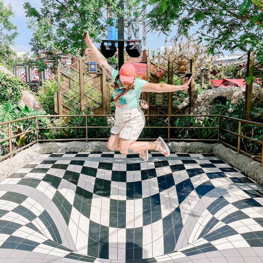 LostWeekenders's tweet photo. Are we avengers campus haters? Yes. Sorry. This floor thing was fun tho. Also if you’re following along in our stories you might see some sneaky new shirt peeks. https://t.co/rMejBx61cF https://t.co/vQT6XLF00F