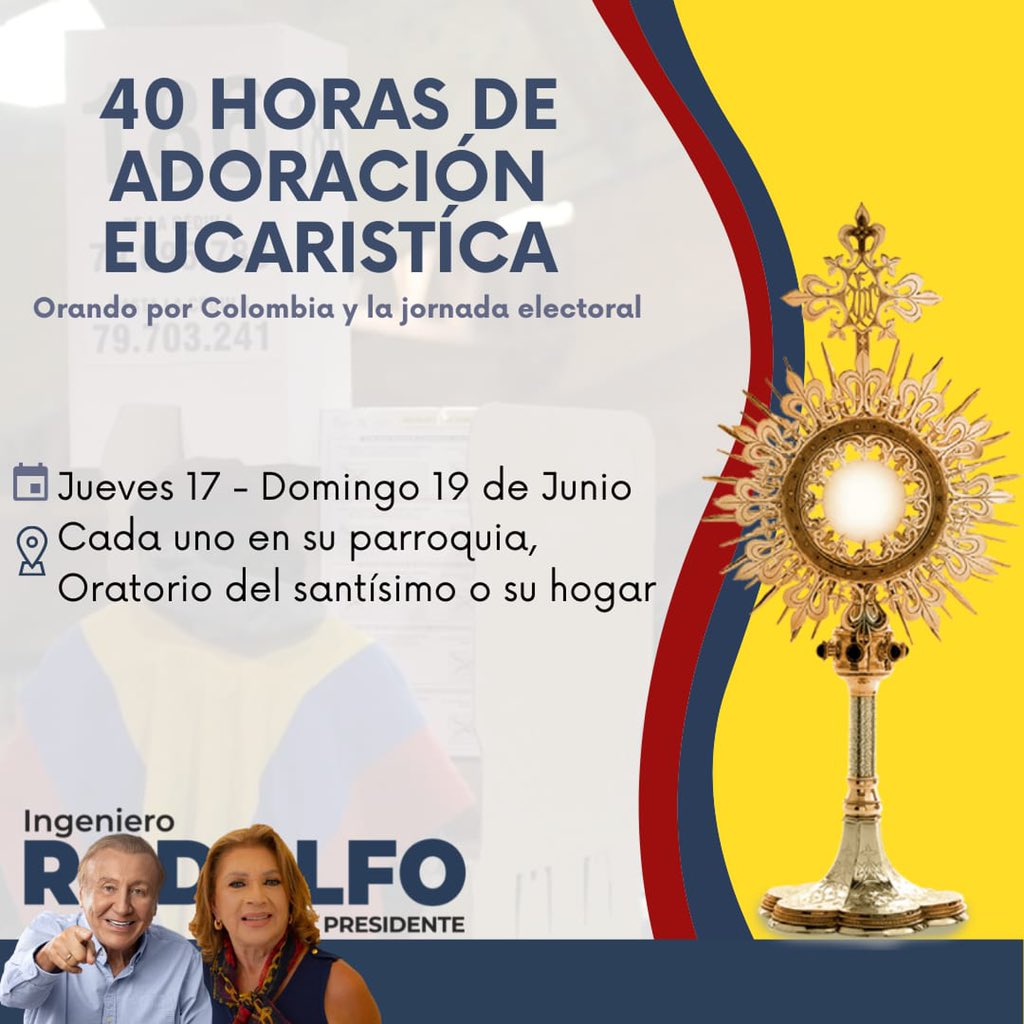 Unidos somos luz .
<a href="/ligajuventudes/">Juventudes Liga de Gobernantes Anticorrupción</a> <a href="/CastilloMarelen/">Marelen Castillo</a> <a href="/ingrodolfohdez/">Ing Rodolfo Hernandez 🇨🇴!</a> <a href="/PLinero/">Alberto Linero</a> <a href="/arquidiocesisbo/">Arquidiócesis de Bogotá</a> <a href="/vaticannews_es/">Vatican News</a>