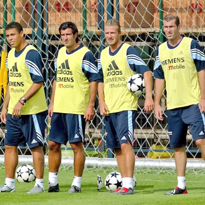 Ronaldo, Figo, Beckham e Zidane. Os galáticos 🌟