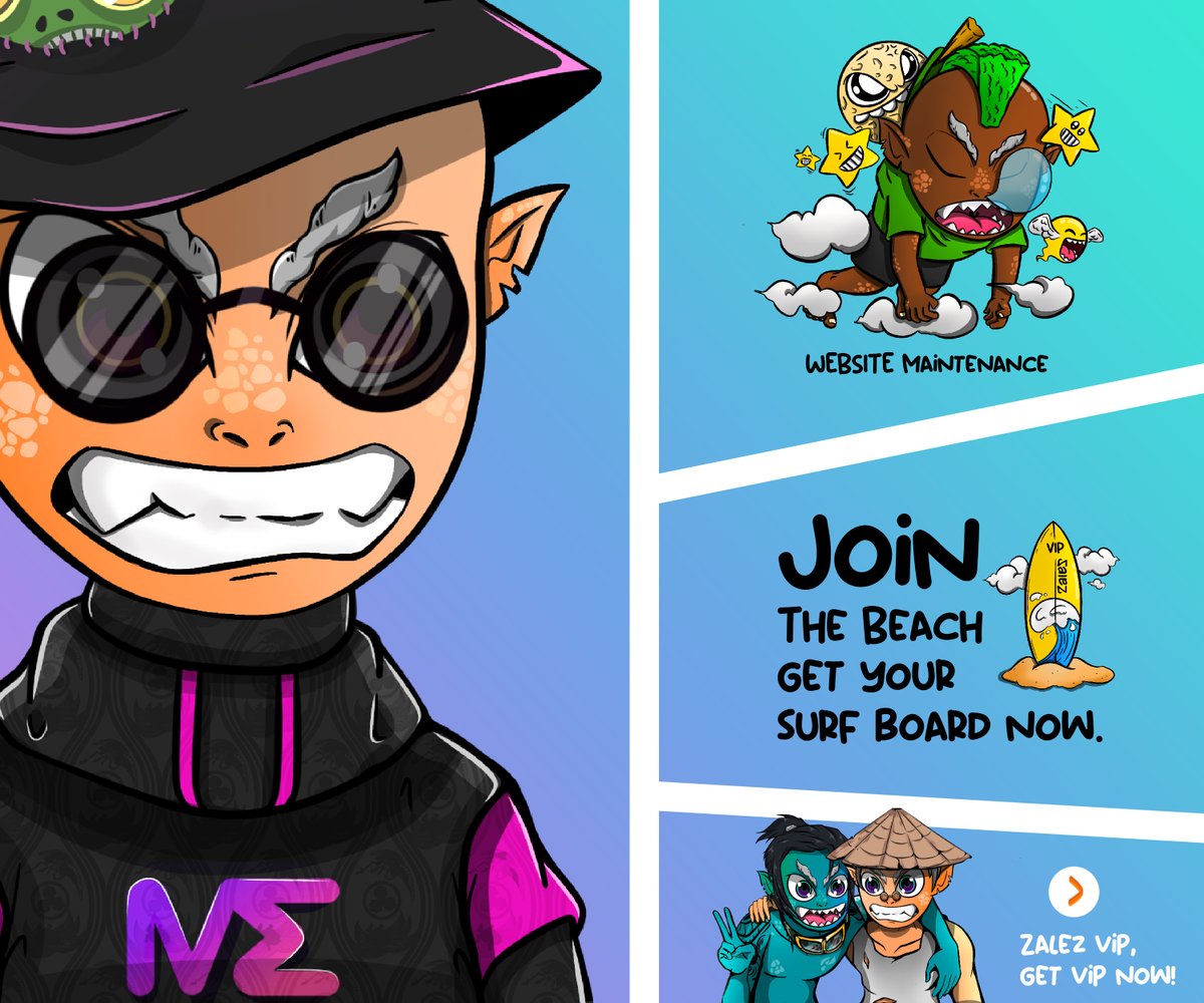 Ale Beachers waiting for you to surf in internet, and the great moment now is VIP, limited access to enter the beach and become the first of all.

Ready to become one of the beachers? 

get your surf board now! discord.gg/zalezofficial
!paw #SolanaNFT #Solana
