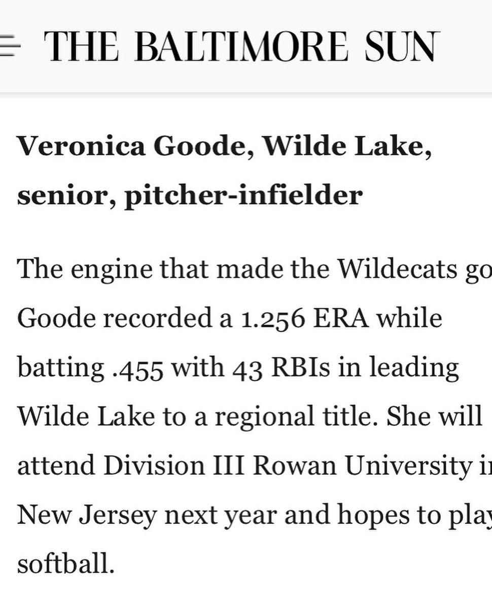 hcpss_wlhs's tweet photo. So proud of our @baltimoresun All Met Softball superstars!!!
All Met Coach of the Year Tee Dronenburg 
All Met 1st Team Veronica Goode
All Met 2nd Team Heather McQueeney
💚💛🥎 @WildecatSB https://t.co/h2CTbB3y0p