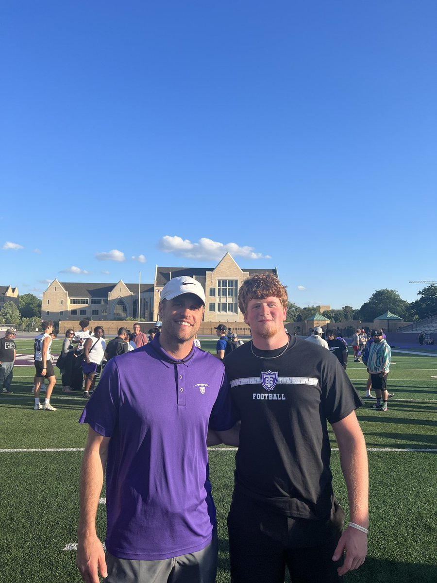 BowmanTrace's tweet photo. After a great Conversation with @CoachJakeLandry I’m blessed to say I have earned my first D1 offer from the university of St Thomas! @PLFBCoachG @plhsfootball @Coach_Caruso @CoachBingaman https://t.co/ALQp8xAoio