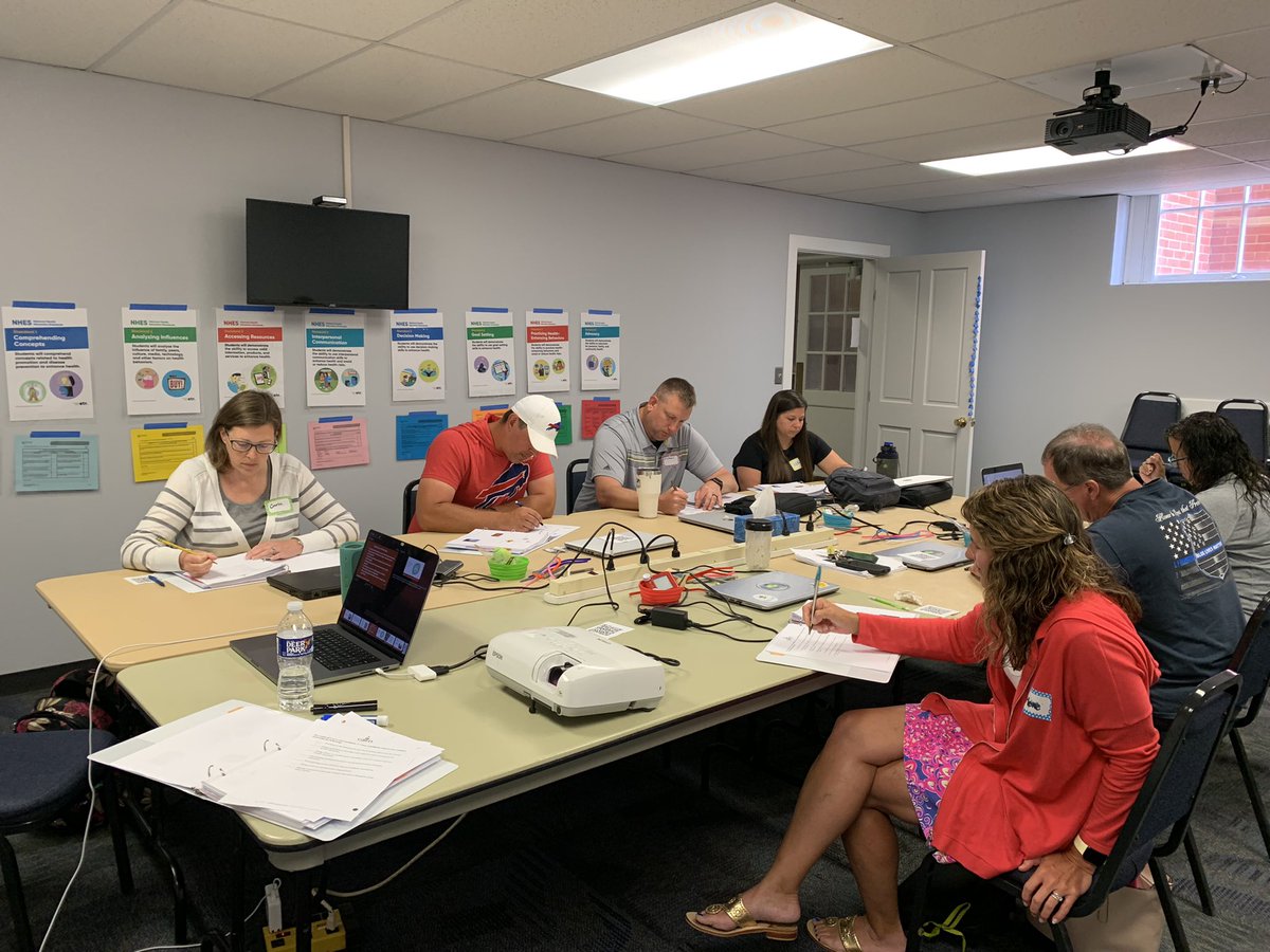 Cairnguidance's tweet photo. Great first day training #highschool #healthed teachers in @QACPSMD “Using a #skillsbasedhealthed approach to curriculum &amp; instruction.”
#healtheducation leads to #healthliterate adults. Content standards include #accessingresources #analyzinginfluences #advocacy #goalsetting https://t.co/trfhKNpq4W