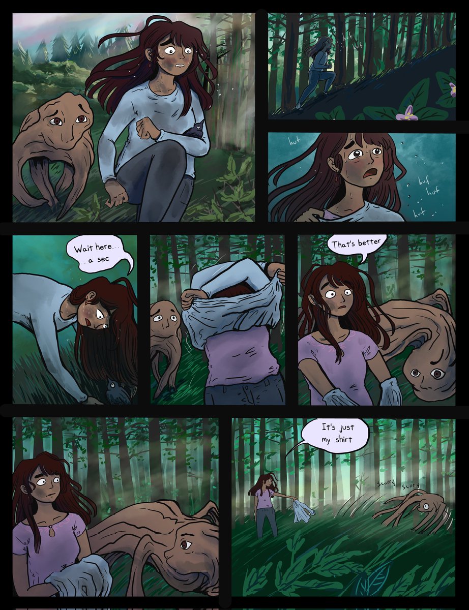 This week's page on leafscar.com
#webtoon #webcomic #comics #leafscar #fantasy #mystery