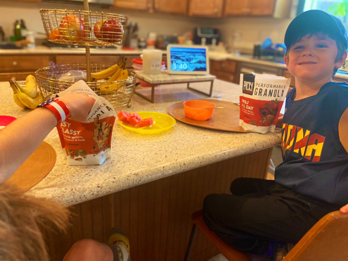 My kids told me today “mom this granola is actually really good.” As if I didn’t started the company and 💯 back all the deliciousness of our <a href="/pickybars/">Picky Bars</a> products. They each needed their own bag because it’s hard to share your stash of Picky.