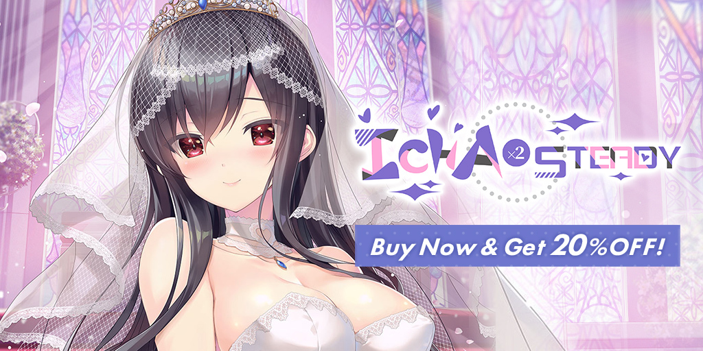 shiravune's tweet photo. Icha Icha Steady is available now in English, which means black-haired beauty Yuu Omaezaki is back to pamper you in a bunny suit—and maybe a wedding dress?!
Get the game for 20% OFF for the next two weeks with a limited-time launch discount! #StudySteady
https://t.co/fWbPHEtX5r https://t.co/tGSfKPOY6V