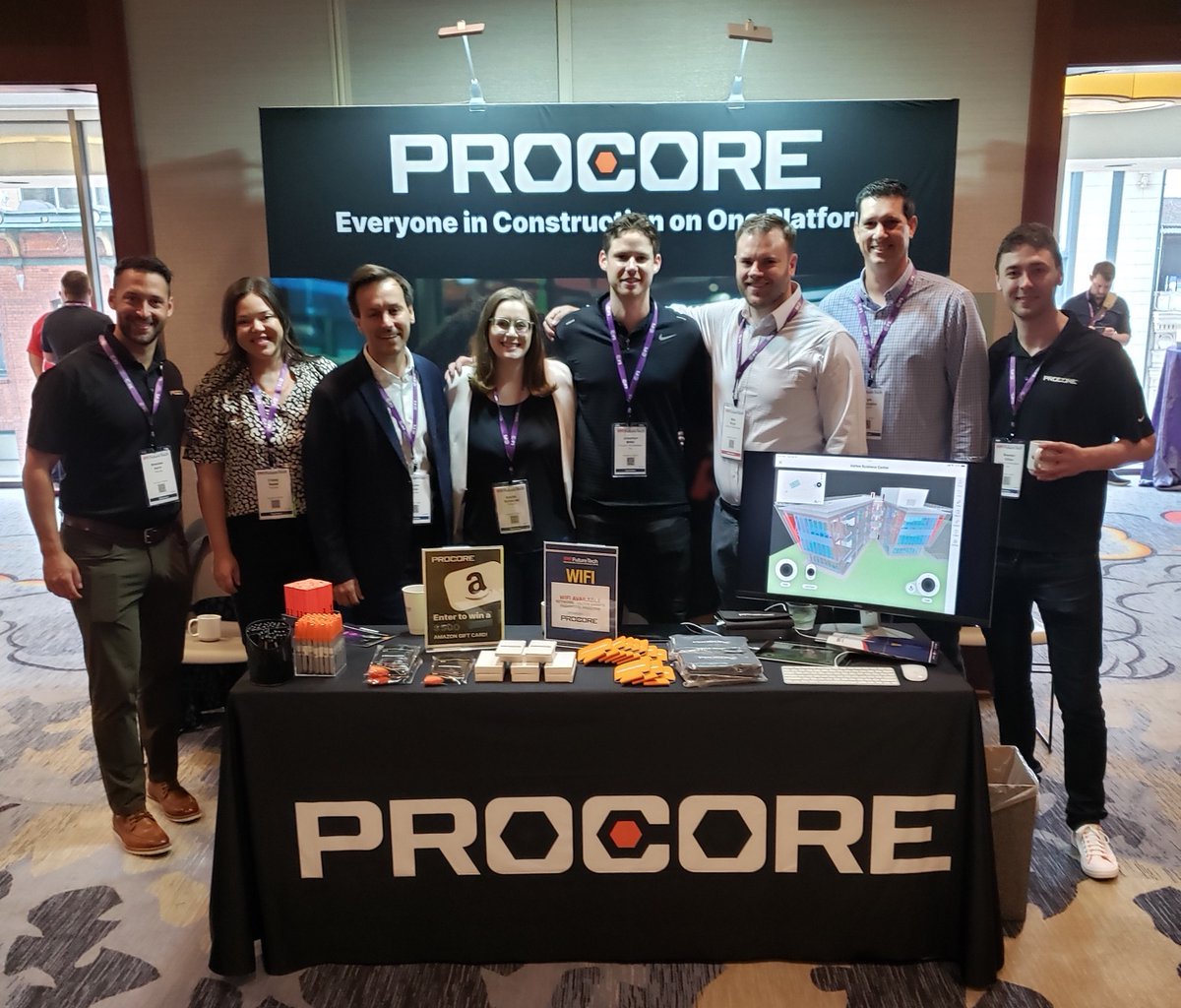 procoretech's tweet image. Did you attend #ENRFutureTech?

Here are some of our favorite photos from last week&apos;s construction tech conference in #SanFrancisco and the 80&apos;s themed happy hour event that we hosted. @ProcoreJobs