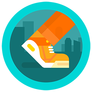 (Thanks to field day!) 😆 I walked over 15,000 steps today and got the Urban Boot badge with Fitbit!