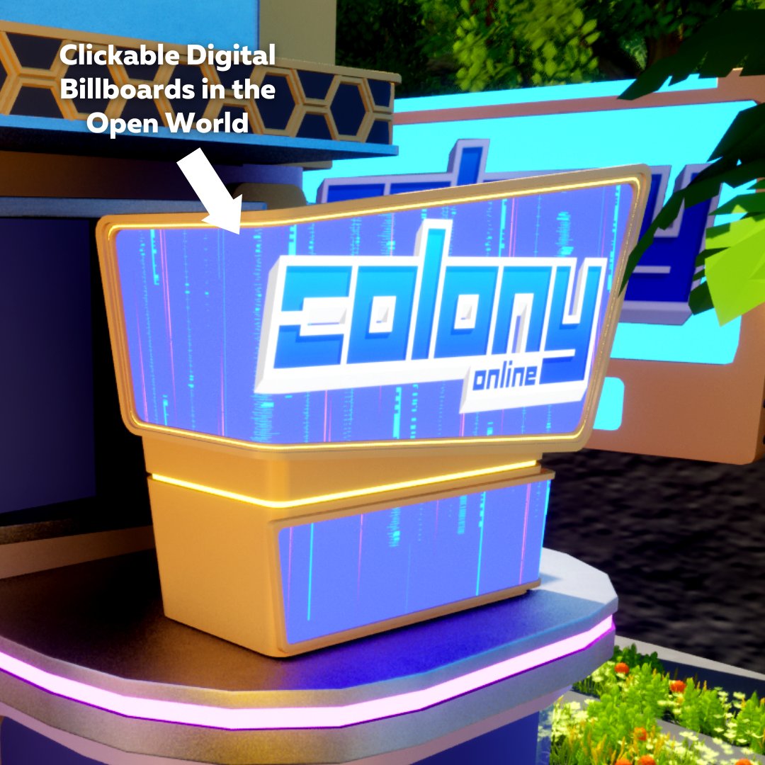 ColonyNFT's tweet photo. Colony Online Weekly Update (June 17th 2022) 

What we made progress on:

- In-game ad-space
- NFT interoperability
- HUD improvements
- Name tag improvements
- Chat bubble improvements
- Menu systems
- Emotes/sprays

Enjoy these pics &amp; come back next week for more progress! https://t.co/cT2UkUNYPz