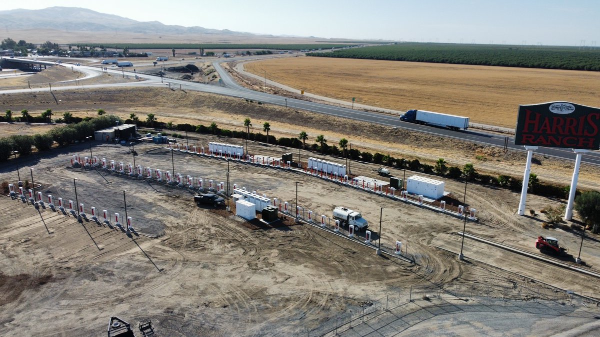 Update on Harris Ranch supercharger expansion construction ⚡️