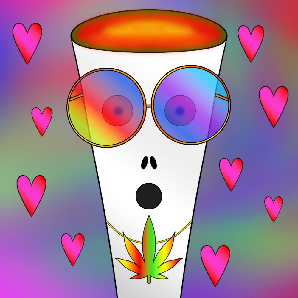 Another Free NFT Drop **
70 ANIMATED Hippy Joints up for grabs this Sat @ 6PM PST
wax.atomichub.io/drops/90628

Will be live @ theta.tv/mememafia

Giveaway for 10 lower mint #'s
1. Be following
2. Retweet
3. comment wax address + tag 1 person
#WAX #NFT #NFTdrop #FreeNFT #nftart
