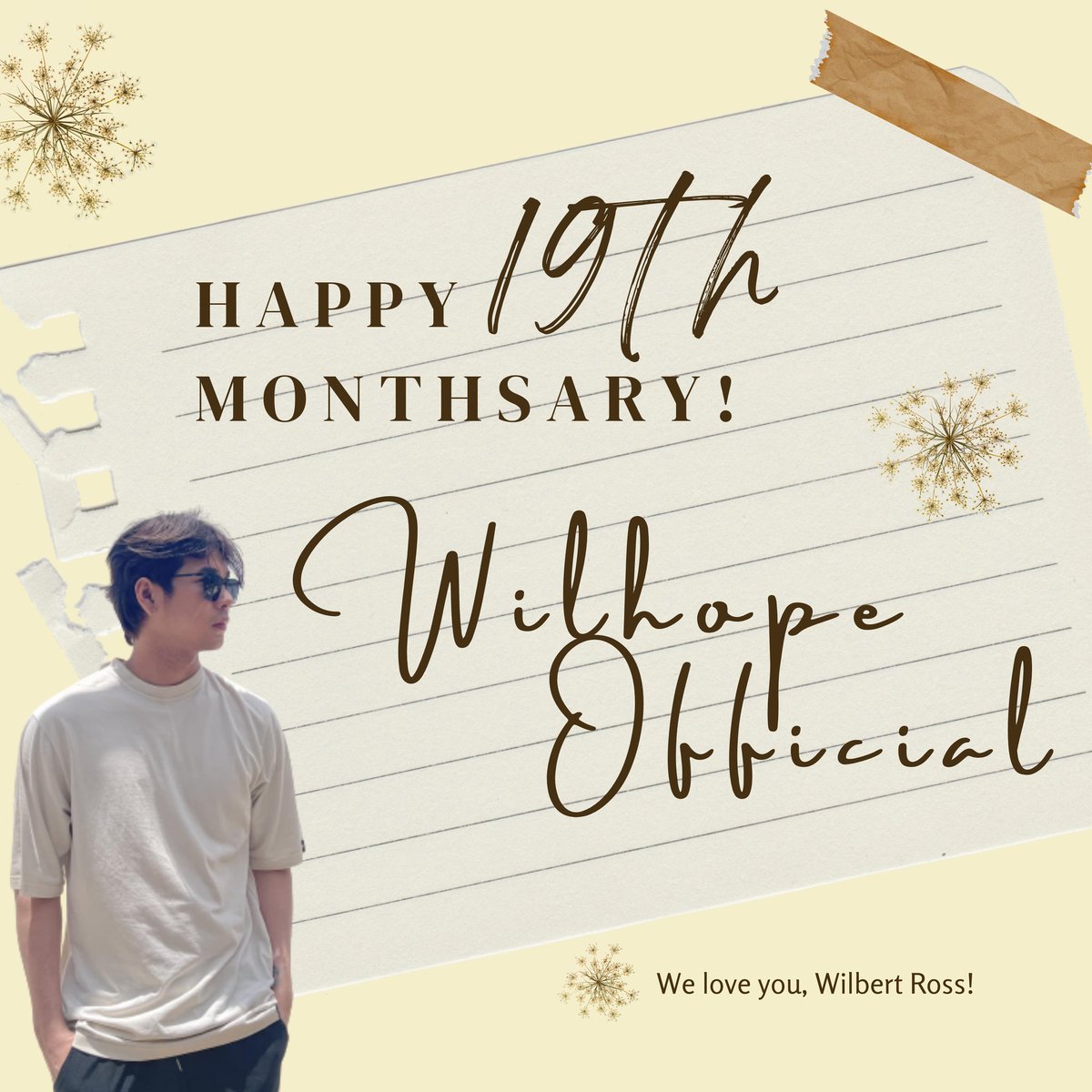 WILHopeOFC's tweet photo. Hi, Wilbert!

This day marks the moment you entered our lives. You are an inspiration to us since Day one. We will continue to support you and stay on your side through good and bad times. We love you, paps! 

Happy 19th monthsary, WILHope Official 🤍
@hashtag_wilbert https://t.co/oUlpTxl7Vr