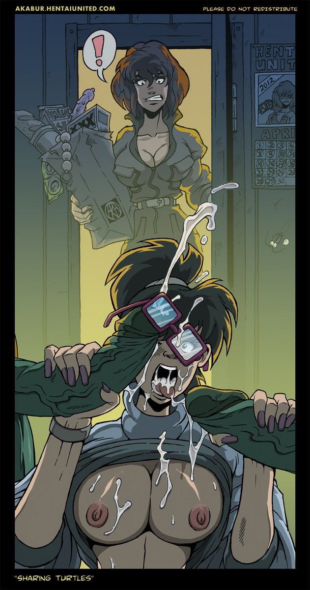 KamenCowboy's tweet photo. I swear @AKABUR draws the best Ninja Turtles porn out there. Also I wish he would draw more of Irma in the future. #NinjaTurtles #nsfw https://t.co/sHF6osk4wK