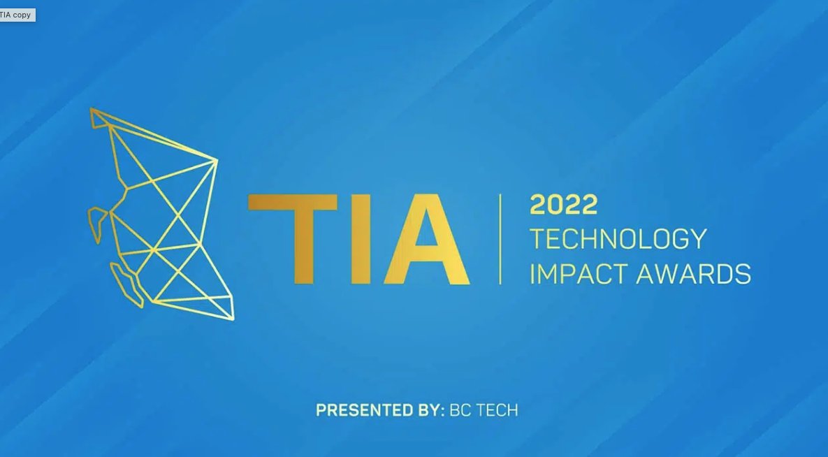 We are honoured to be part of a distinguished list of 48 finalists across 12 Technology Impact Award categories! Thank you for the nomination BC Tech. 
#2022tias #BCTech #finalist #TechInnovation #Teamwork 
hubs.li/Q01dSh9t0