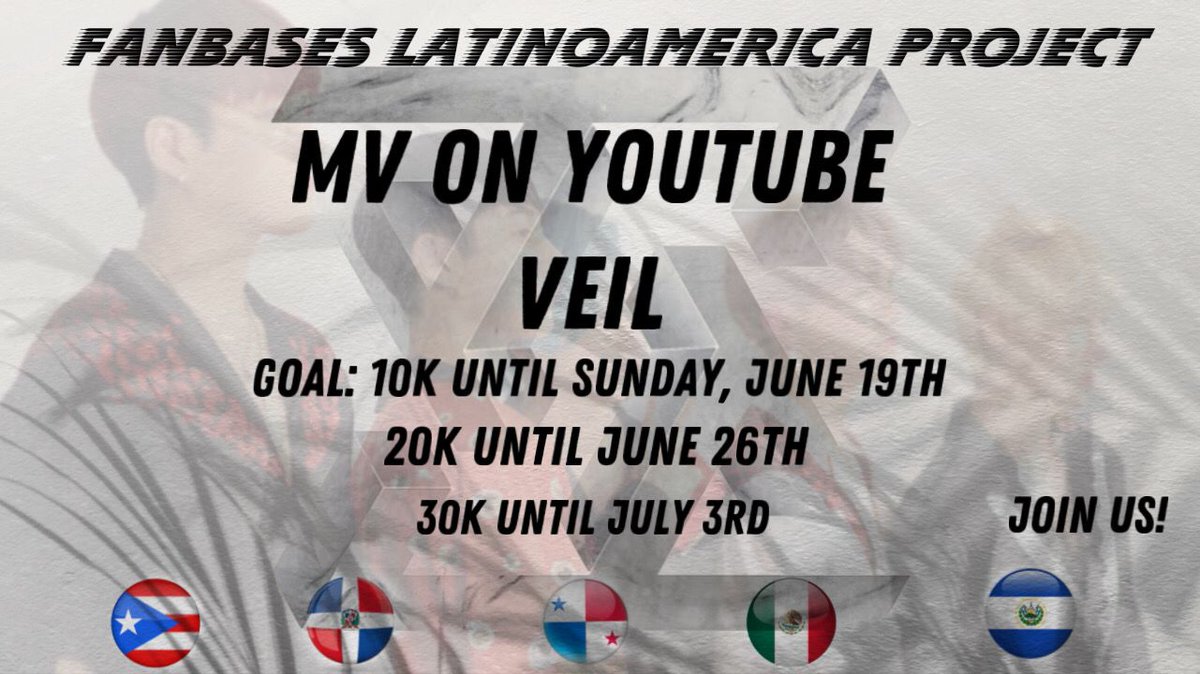 MustbPanama's tweet photo. ⚠️MUFFINS LATAM ⚠️

✨ Te invitamos a nuestra party stream para aumentar las vistas en Youtube!

🧁Las metas están establecidas, únete al proyecto y ayúdanos a dar difusión.

#MustB #머스트비 #Muffins #MuffinsStreamParty #Veil https://t.co/E8usmPZOHG