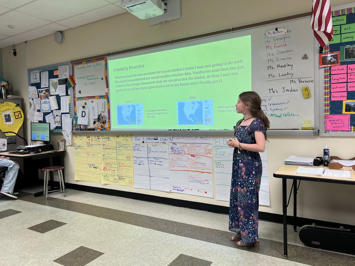 5th graders reflect on their accomplishments at the PCMS Learning Celebration