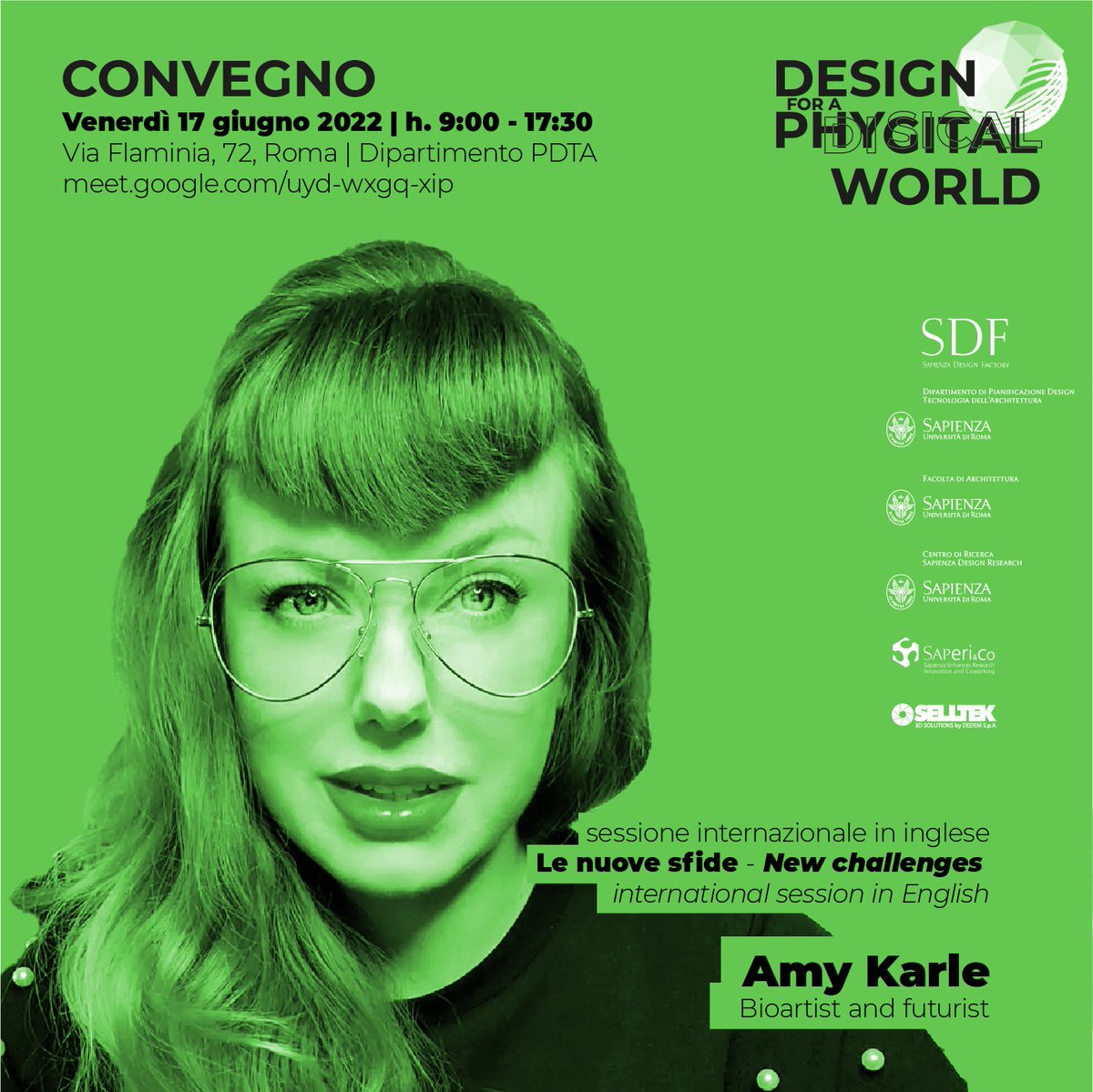 amykarle's tweet photo. Free talk DESIGN FOR A PHYGITAL WORLD today @ 11:40am CET 
Hear me speak about my work &amp; challenges in #exponentialtechnology and physical/digital/bio #emergingtechnology w Q&amp;A
call in https://t.co/j1UJOc3mJN 
more details@ https://t.co/Jd6v7I6QSa
hope to see you there! https://t.co/RKGh1e86yg