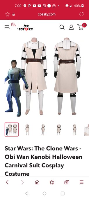 Recently ordered the clone wars era  Kenobi cosplay and just can't wait to wear it at cons/shoots this