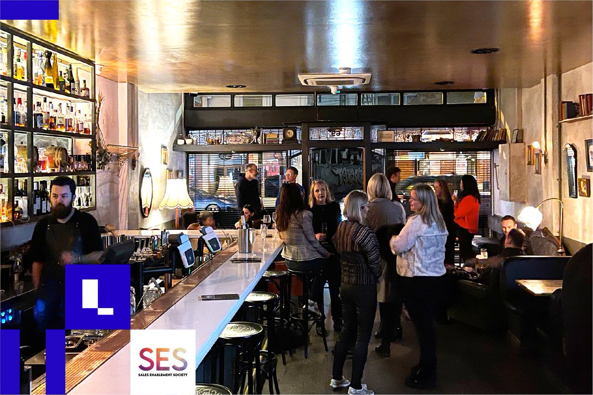 LivePreso's tweet photo. A big thanks to everyone who came along for drinks and nibbles with the @_SESociety last night! 🥂

It was great to get together for a non-virtual event with the #salesenablement community in Melbourne. https://t.co/dPuX0eBZ7B