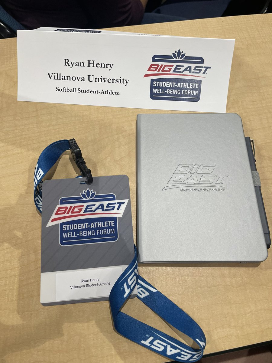 ryanhenrydotcom's tweet photo. Had a great time at the @BIGEAST Well-Being Forum this week! Excited to bring the ideas and lessons I learned back to @NovaAthletics to make some change during my final year as a student athlete! https://t.co/3hw3a6l3UK