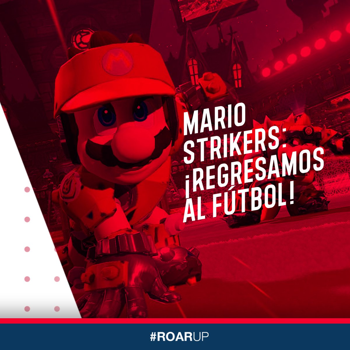 Garra_Official's tweet photo. 🔴 Mario Strikers: BLF trae de vuelta en Nintendo Switch el strikers que tanto extrañamos.

🟥 ¿Recuerdas? Es 2005, y usas tu GameCube para pasar horas jugando un deporte similar al fútbol, en el que se enfrentan a equipos de 5 jugadores y no hay reglas que valgan. 🕹️⚽ https://t.co/irpZJpNcPa