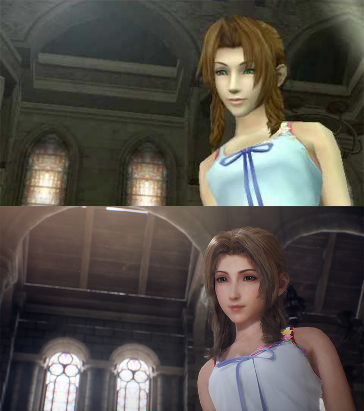 Crisis Core: Final Fantasy VII Reunion graphics comparison, changes