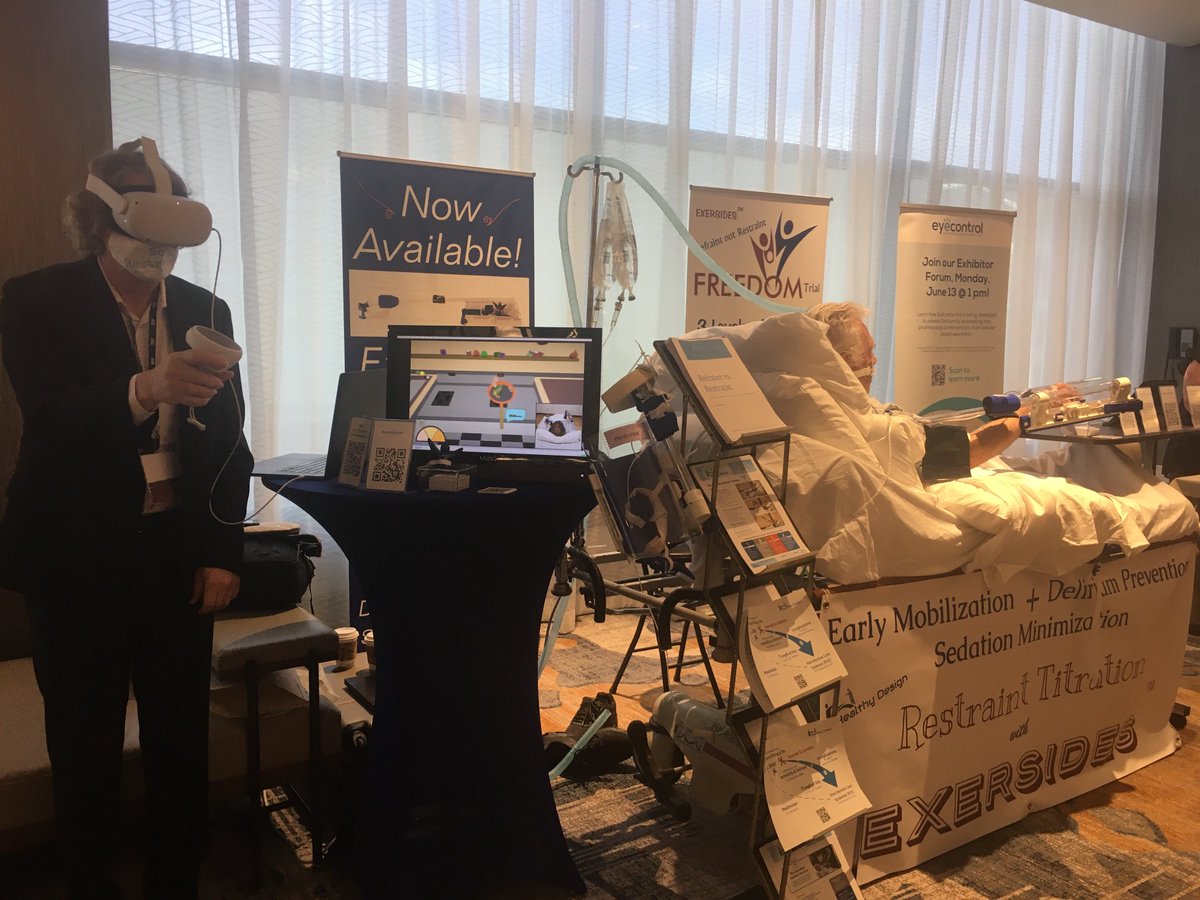 Thank you <a href="/AmerDelirium/">American Delirium Society</a> #ADS22Indy The Exersides folks:⁦⁦<a href="/PaviniMD/">Marie Pavini MD FCCM FCCP</a>⁩ , #SimRichard and Stephen Flint had a great time. See you all in Providence next year! exersides.com #Refraint NOT restraint <a href="/iDelirium_Aware/">iDelirium</a>⁩