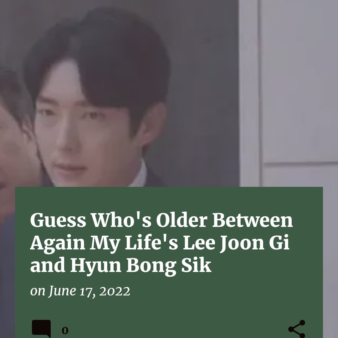 #TheNoonaChronicles: Guess Who's Older Between #AgainMyLife's #LeeJoonGi and #HyunBongSik thenoonachronicles.blogspot.com/2022/06/guess-…