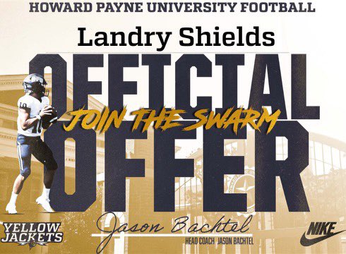 LandryShields's tweet photo. #AGTG After a great camp and conversation with @HPUCoachBachtel and @Coach_Patton27 I am blessed to say I have received my first offer from @HPUFootball! @Coach_Woodard @HPUFootball @_EliteProspects @brentshields71 @CoachWalraven #JacketDNA https://t.co/9UEoAbJ6dZ