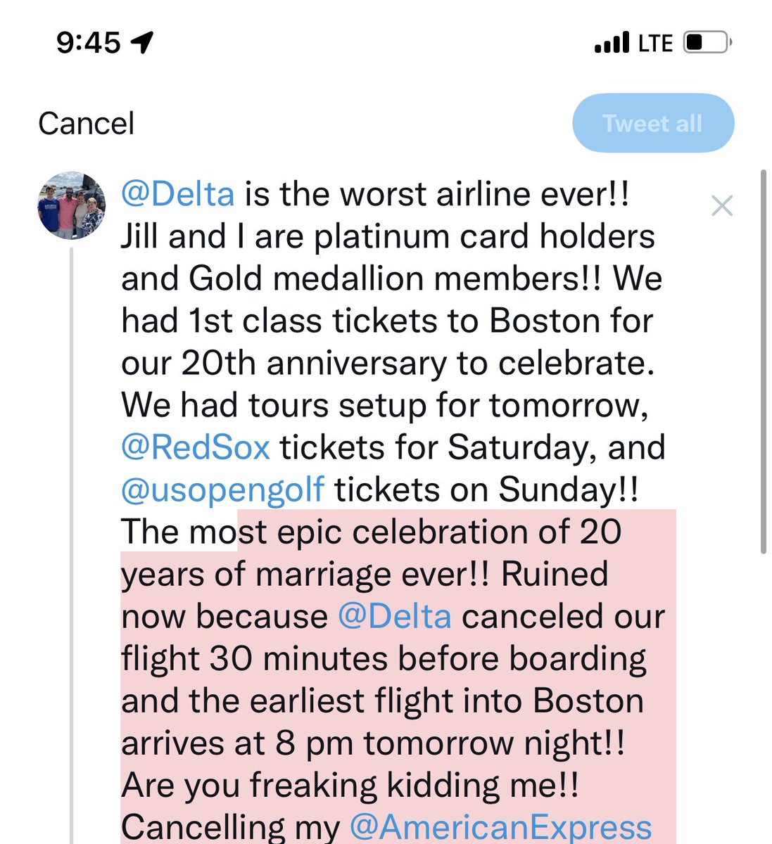 robbins244's tweet photo. @Delta @RedSox @AmericanExpress https://t.co/xPKUDqgXEe