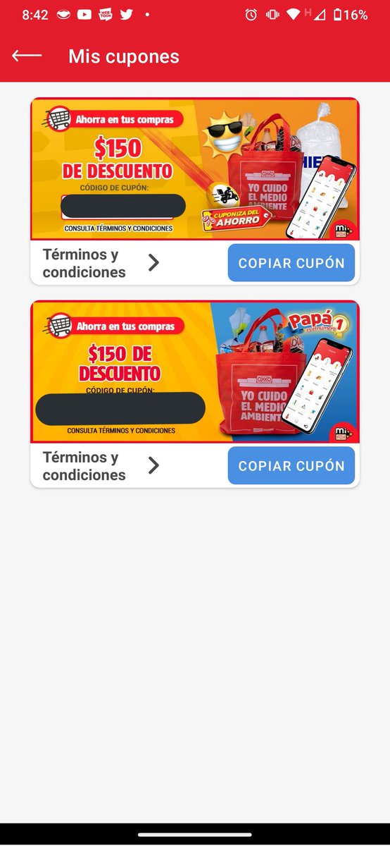 pinillation96's tweet photo. @Tiendas_OXXO como hago uso de estos cupones https://t.co/KSMgopujSv