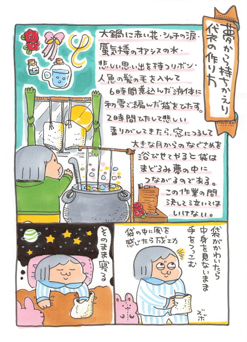 【ポップ担当妄想日記】
夢の中から何かを持ち帰りたいときにおすすめの方法です 