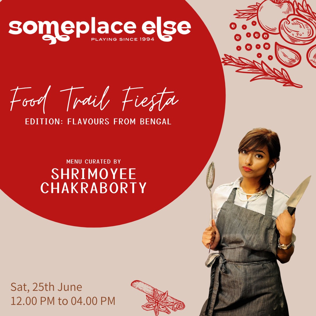 TulseaTalent's tweet photo. Bringing Calcutta Street, her famous restaurant in London, to Mumbai, #ShrimoyeeChakraborty is ready to transport you to the bylanes of Bengal! Don't miss out on this fiesta which includes her favorite Kosha Mangsho!
Where: #SomeplaceElse, BKC
When: 25th June, 2022, 12pm - 4pm https://t.co/b1SXRFgWR5