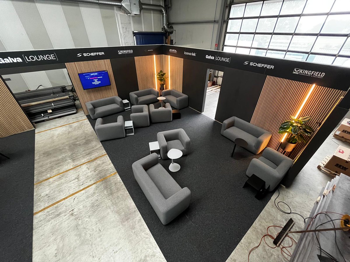 ANIMETAL5's tweet photo. Let's meet in our GALVA LOUNGE (Booth 3 and 4) in
@Intergalva 2022. Rome, 20-24 June 2022.
Come join us in a friendly conversation, with our partners KVK-Koerner, Scheffer Krantechnik GmbH and Kingfield Technologies and Equipment.
#hotdipgalvanizing #intergalva #rome https://t.co/pz3uJ2eNWs