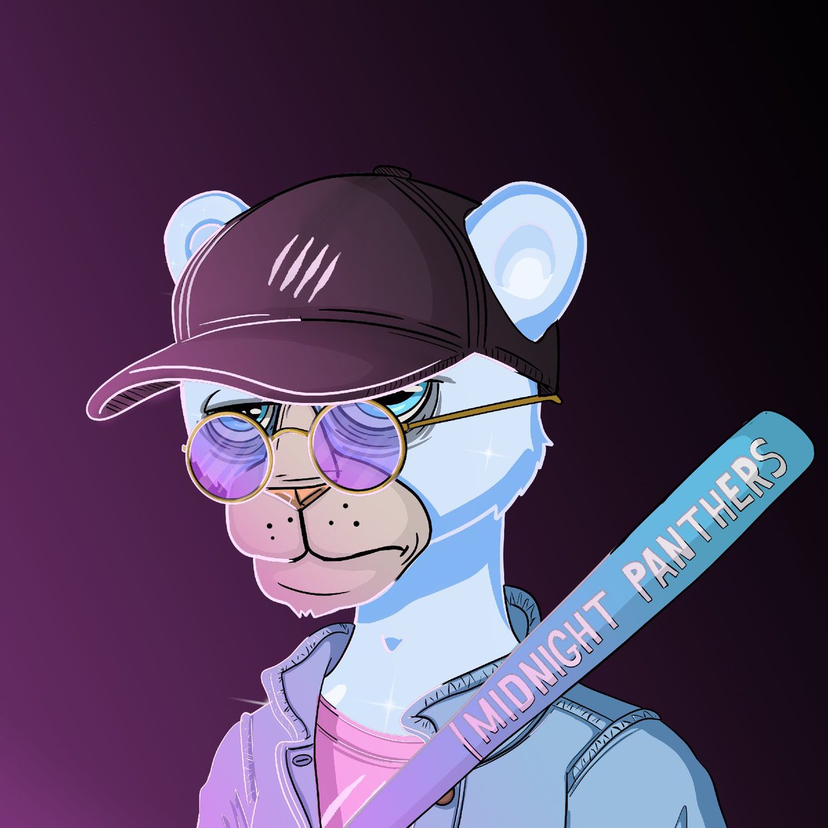 Got super lucky today with the .<a href="/MidnightPanthrs/">Midnight Panthers</a> #NFT drop and minted this gorgeous legendary diamond panther! Can't wait to see what the future holds from this team and its awesome community! 🥂

#NFTs #SOL #SOLNFTs #SolanaSummer #HiddenGem #BlueChip #BAYC #OkayBears #Art